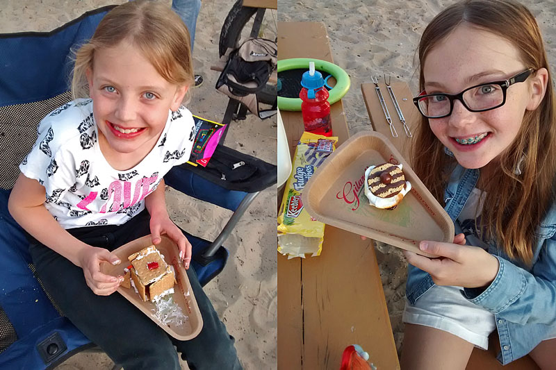 smores at pentwater state park